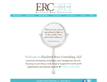 Tablet Screenshot of elizabethroseconsulting.com